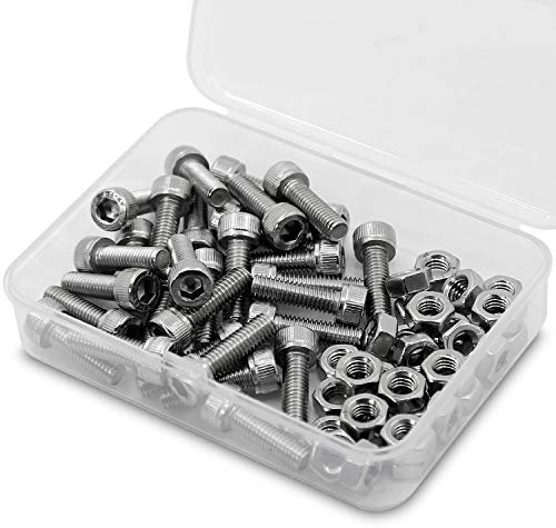 M6 x 30mm 30PCS vis à tête hexagonale acier inoxydable 304 Boulon à tête hexagonale Entièrement Filetée Boulons et écrous