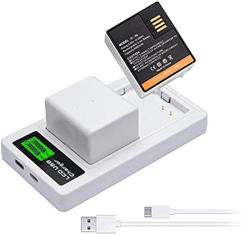 SLODA Camera Battery 2-Pack Replacement for Arlo Ultra and Pro3 VMA5400 A-4A,Dual LCD Adapter Charger for Arlo Ultra, Pro3 Security Cameras Battery