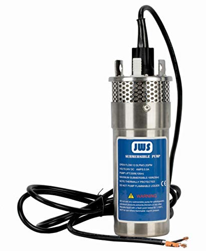 Solar Tiefbrunnenpumpe Pumpe Edelstahlgehäuse 24V 70m PV Tauchpumpe Wasserpumpe, Zubehör:ohne Regler