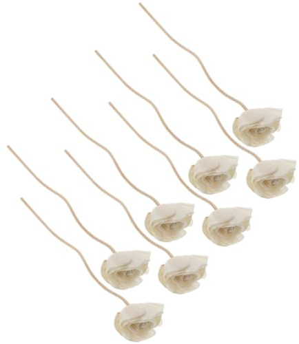 Housoutil Diffuser Sticks Raumduft Diffuser Aroma Sticks Rattanstäbchen Reed Diffusor Stöcke Holzstäbchen Diffusorstäbchen Ersatz Kunstblume Nachfüllsticks für Ätherisches Aromatherapie 8