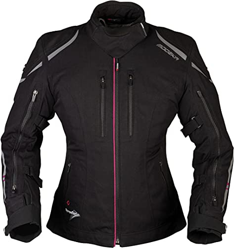 Modeka Takuya Damen Motorrad Textiljacke, schwarz, 23