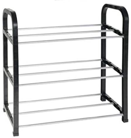 Acan Tradineur - Zapatero de Metal y plástico de 3 Niveles, Soporte para Calzado, estantería Multiusos para Zapatos, recibidor, Dormitorio, Pasillo - 42 x 40 x 19 cm - Modelo Aleatorio