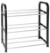 Acan Tradineur - Zapatero de Metal y plástico de 3 Niveles, Soporte para Calzado, estantería Multiusos para Zapatos, recibidor, Dormitorio, Pasillo - 42 x 40 x 19 cm - Modelo Aleatorio