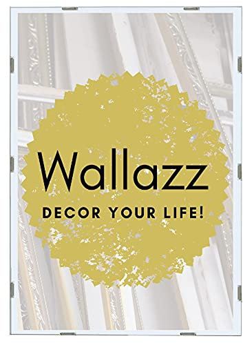 Wallazz Cornice Foto 10x15cm - Cornice da Parete. Pannello frontale in Crilex, Fondo in MDF - Ideale per Documenti, Poster, Pergamene, Diplomi, Laurea, Quadri Moderni, Maglie da calcio