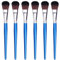 GACDR Cepillo de fregona de 1 pulgada para pintura acrílica, 6 pinceles ovalados para pintura acrílica con mango corto de madera para acrílico, acuarela, arte corporal facial
