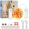 WOBANE Rechargeable Motion Sensor LED Strip Light,5m Wireless Stair Lights with 2 Sensor,Upgraded Battery Powered LED Strip Lights,Warm White Closet Light for Bed,Pantry,Counter,Cupboard,2700K