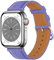 Docco Jette Correa de cuero compatible con Apple Watch Band 41 mm, 40 mm, 38 mm(Wisteria-Silver)