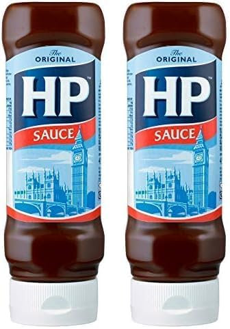 HP Sauce Top Down Brown, 450 g (Pack of 2)