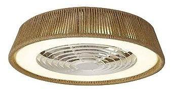 Mantra Iluminación Ventilador POLINESIA NATURAL 70w Cuerda
