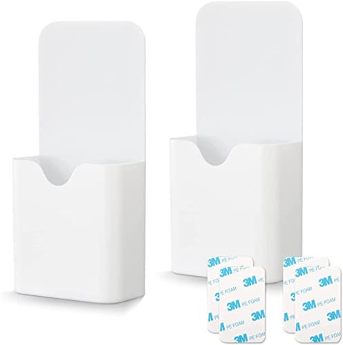 WAAYANG 2 Pcs Magnetic Marker Holder, Magnetic Pen Holder, Self Adhesive Wall Mount Dry Erase Marker Holder Pencil Holder For Dry Erase Whiteboard Home Office School