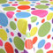 Wachstuch Tischdecke abwaschbar Gartentischdecke Viele Größen und Designs, wasserabweisend, abwischbar, ÖkoTex (Bunte Punkte- Mehrfarbig- 06021-00, 100x140 cm)