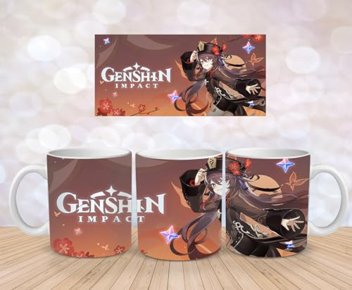 Genshin Impact Tasse: Tolle Designs, Hochwertige Keramik, Perfekt für Gaming Fans (Hu Tao)