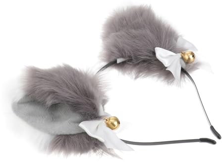 Angoily Fuchsohren Stirnband Mit Glöckchen Originelles Tierohren Haarband Für Mädchen Bequemes Cosplay Zubehör Für Partys Halloween Und Karneval Für Erwachsene Und Kinder