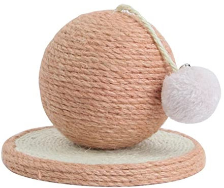 Kratzbaumhäuser, Haustier-Katzenspielzeug, Kratzbaum, sphärische Sisalseil-Klauen für Katzen, Kratzbaum, Schaberprodukte, Haustierrahmen, Klettermöbel für Haustiere (Größe: Rosa) (Rosa) Warm as Ever