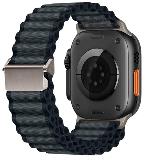 Correa Trail Nylon para Apple Watch Ultra 2 de 49 mm, Accesorio con Un Clic, Accesorio de Repuesto Apto para Apple Watch Ultra 2/Ultra/9/8/7/6/SE/5/4/3/2/1 49mm 45 mm 44mm 42mm