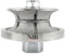 NBB Roue profilée diamantée fraise foret toupie diamant Meule de profil diamant avec capot en fer, profiler carreaux porcelaine céramique granit marbre pierre pour meuleuse d'angle (Full-Bullnose V20)