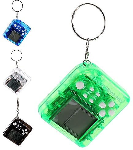DEARMAMY Porte-clés De Jeux Vidéo Portables Rétro Multicolores En Plastique Transparent Décoration Suspendue Présent Créatif Pour Collectionneurs Et Amateurs De Jeux