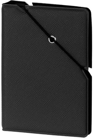 QUARKZMAN Mini Fotoalbum, 28 Taschen 2 x 3 Fotoalbum Buch Lederhülle mit Gummibandverschluss für Fujifilm Instant Mini Kamera Kpop Fotokartenhalter, (Schwarz)