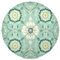 Bohemian Flowers Mandala Pattern lace Round placemats Quilted Reversible placemats Washable Plastic placemats Chargers Dinner Plates placemats Heat Resistant Waterproof Washable placemats Set