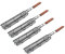 Sharplace Paniers à Griller, brochettes de Barbecue, Manche en Bois, Supports Pratiques, Outils, Cages de Gril pour Fruits de mer Jumbo, 4 pièces
