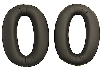 HOMSFOU MDR-1000X Replacement Ear Pads Cushion for Noise Cancelling Headphones 2pcs Black Genuine Leather Ear Cushions Compatible WH-1000XM2 and WH-1000XM3