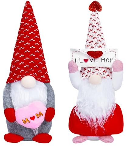 Byhsoep Muttertag Deko Wichtel,2 Stück Muttertag Deko Wichtel, Mama Wichtel,Mother's Day Decoration Doll Geschenke zum Muttertag für Mama Mutter,Puppe Frühling