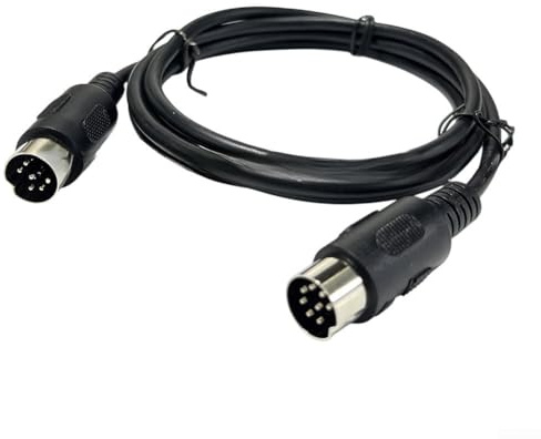 Cable DIN macho a macho de 8 pines para conectividad mejorada MIDI para usuarios profesionales e informales