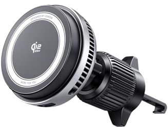 UGREEN Magflow Pro Qi2 25W magnetisches Auto Ladegerät mit Kühlung | Qi2 zertifizierte MagSafe Autohalterung mit Ladefunktion, Starke Magnete für Handyhalterung, kompatibel mit iPhone 17/16
