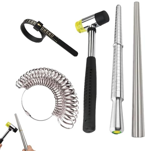 Misuratori Di Anelli Calibrazione per Gioielli | Kit Per Misurazione Anelli In Nastro Misura Per Donna Creazione Gioielli Casa Riparazione