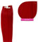 Tape In On Tressen Echthaar Extensions 50cm 40 x 2,5g Dunkelrot rote Tresse Haarverlängerung