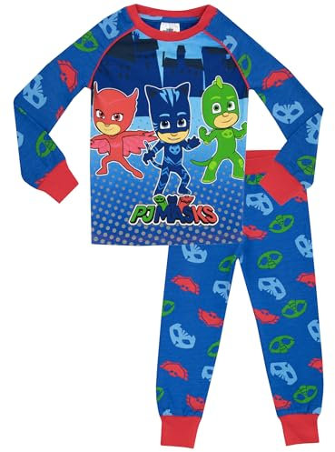 PJ Masken Jungen PJ Masken Schlafanzüge, 4, mehrfarbig 104 (Herstellergröße: 3 - 4 Jahre)