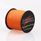 Dorisea Extreme Braid geflochtene Angelschnur, 100 % PE, 2,7–250 kg getestet, 500 m, abriebfest, unglaubliche Superline, kein Dehnen, kleiner Durchmesser, Orange, 40,8 kg/0,5 mm