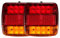 Enjoygoeu 2PCS 20LED Luces Traseras Led 12V de Remolque Luz Piloto Rojo de Freno Indicador Impermeable Placa de Matrícula Atrás para Coche Camión Ambar Van Caravana