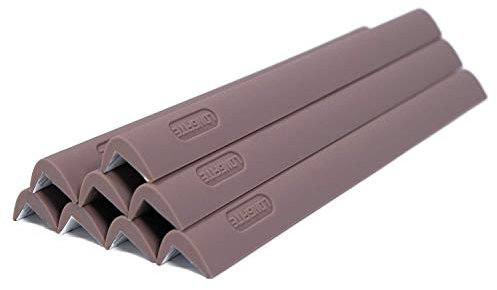 LONGFITE Kanten- und Eckenschoner, 8er-Packung, lebensmittelgeeignete Silikon-Eckenschoner für die Prüfung von Babys (Corner edge guards 8pack brown)