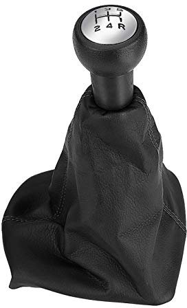 Miyinla Pomos de Palanca de Cambios 5 Velocidades Perilla de Cambio Manual con Cubierta a Prueba de Polvo de Duradero para 207/307/406