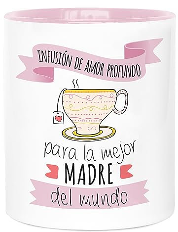 LA MENTE ES MARAVILLOSA - Taza de Cerámica con Frase en Español para la Mejor Mamá | Infusión de Amor Profundo | 330 ml Regalo Original con Amor del Día de la Madre, Taza de Café y Té