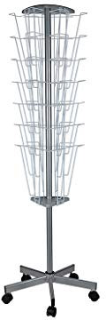 Bürobedarf Drehbarer Zeitungsständer (Metall und Kunststoff) 45 * 45 * 136.5CM