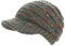 dy_mode Strickmütze Damen Schirmmütze Winter Mütze Einfarbig Bunt - A082 (A315-Khakigrau)