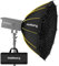 WELLMAKING 85 cm faltbare Dodecagon-Softbox mit Bowens-Halterung. Set inklusive Wabenraster, für Portrait- oder Produktfotografie, Studioblitz, Monolight, Portrait- und Produktfotografie