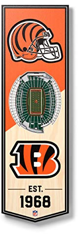 YouTheFan NFL 3D Stadion Banner, 15,2 x 48,3 cm