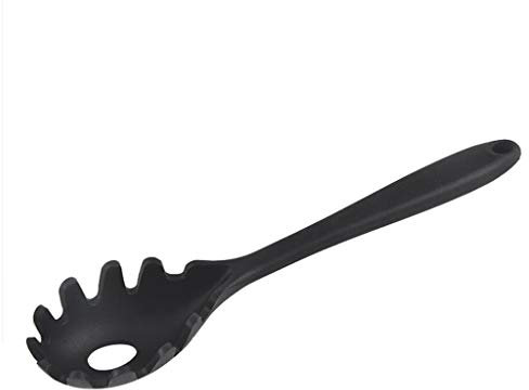 de Tenedor de Espagueti de Silicona, Negro, tal como se describe