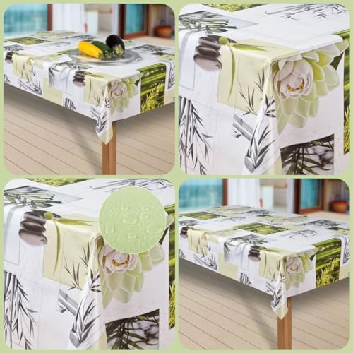 laro Wachstuch-Tischdecke Abwaschbar Garten-Tischdecke Wachstischdecke PVC Plastik-Tischdecken Eckig Meterware Wasserabweisend Abwischbar |03|, Größe:130x240