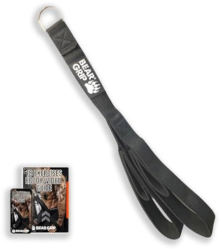 BEAR GRIP - Cinghia di Fissaggio della Corda per tricipiti, tiri del Cavo, allenamenti di Estensione del tricipite (Versione 1)