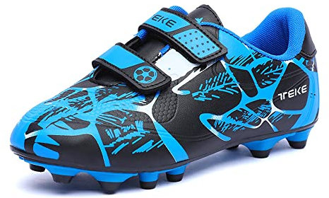 Botas de Fútbol Niños Zapatos de fútbol Tacos Cesped Artificial Zapatillas de Fútbol Zapatos de Fútbol Tacos Fútbol Deporte de Caña Alta Zapatos de Entrenamiento Tallas 28-38 EU