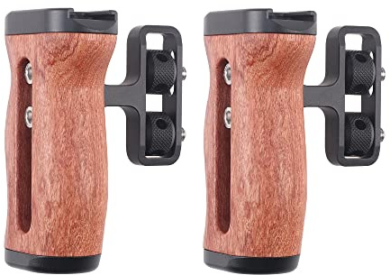 Hersmay 2PCS Universal Mini Seitengriff Handgriff für Kamerakäfig mit 1/4 ”-20 Schrauben für Kamera Cage