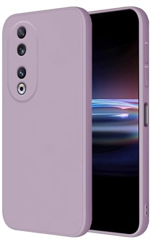 HONLEN Custodia Compatibile con HONOR 90 5G (6.7 Inches) Morbida Liquido TPU Silicone Case Protettiva, Antiurto in Antigraffio Cover Protettiva
