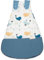 ULLENBOOM Schlafsack Baby 0-3 Monate, 56/62, OEKO-TEX Materialien, Blau Wale (Made in EU), 2,5 TOG - Baby Schlafsack Neugeborene - Ganzjährig für Frühling, Herbst und Winter