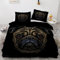 ROUSKI Bettwäsche Mops 155x220 cm 3teilig 100% Leicht Mikrofaser Bettbezug Tier Hund Bettbezüge mit Reißverschluss 3D Motiv Zimmer Dekor Bettwäsche-Sets mit 2 Kissenbezüge 80x80