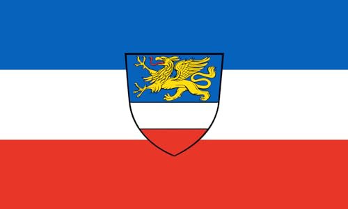 magFlags Flagge: Large Rostock, Hansestadt | Querformat Fahne | 1.35m² | 90x150cm » Fahne 100% Made in Germany