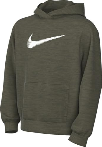 Nike Unisex Kinder Top K Nk Tf Multi+ Po Hoodie Hbr, Cargo Khaki/Medium Olive/White, FD3893-325, M